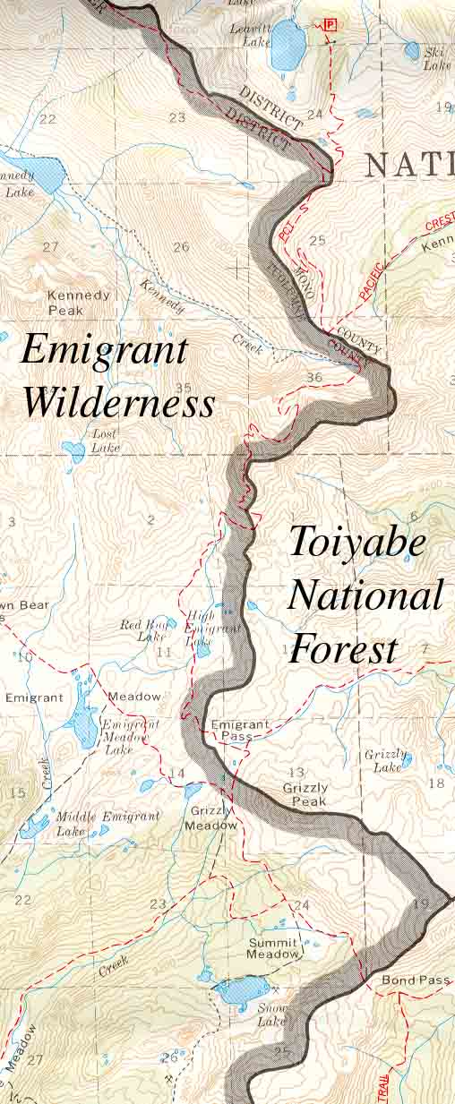 Leavitt Lake/High Emigrant Lake/Snow Lake (Emigrant Wilderness)
